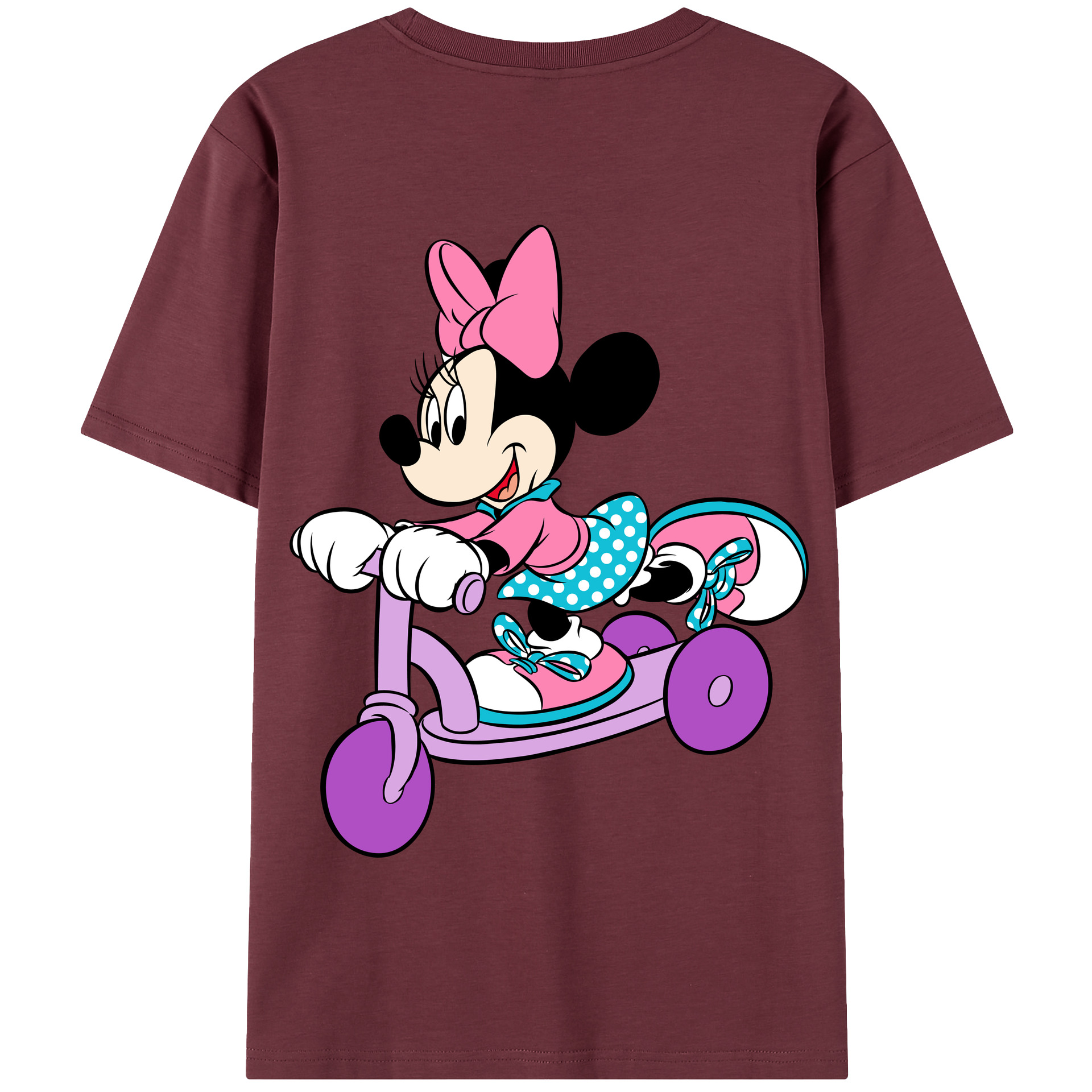 （画像用） ミッキーマウス Mickey Mouse 綿100％半袖Tシャツ（背面プリント）